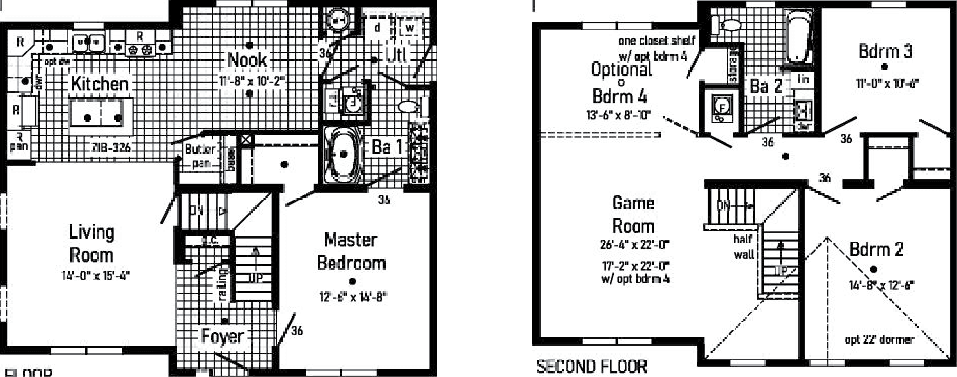 Pennwest classique 2-story 6p2008-x floor plan home features