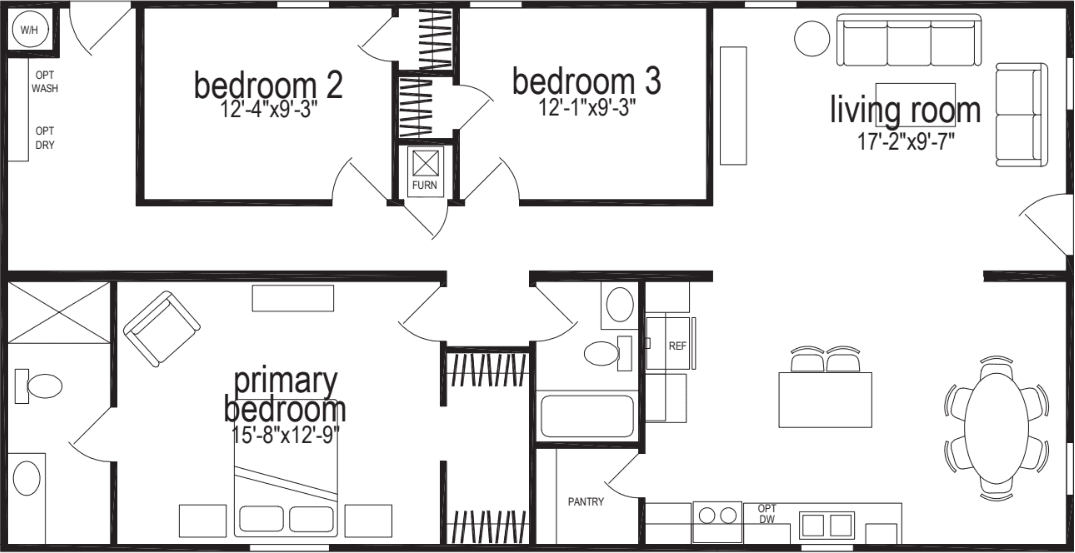 Pinnacle 3904 floor plan home features
