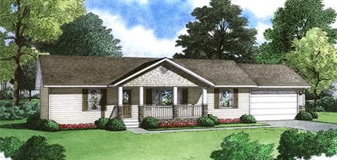 Raleigh hero, elevation, and exterior home features