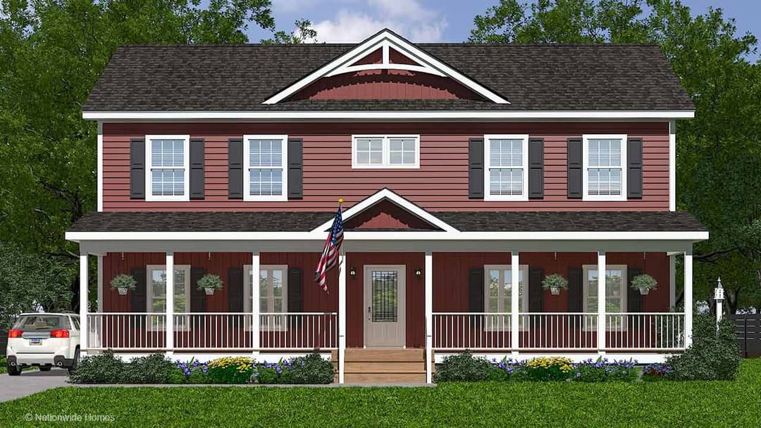 Tradition two story hero, elevation, and exterior home features