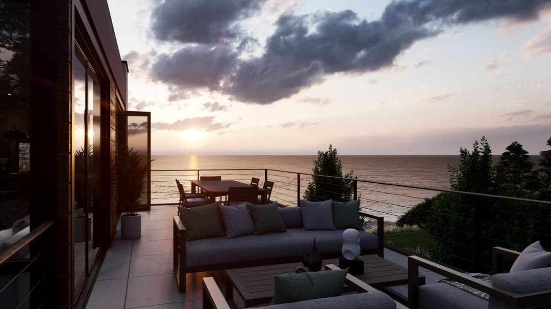 Model 2 exterior home features