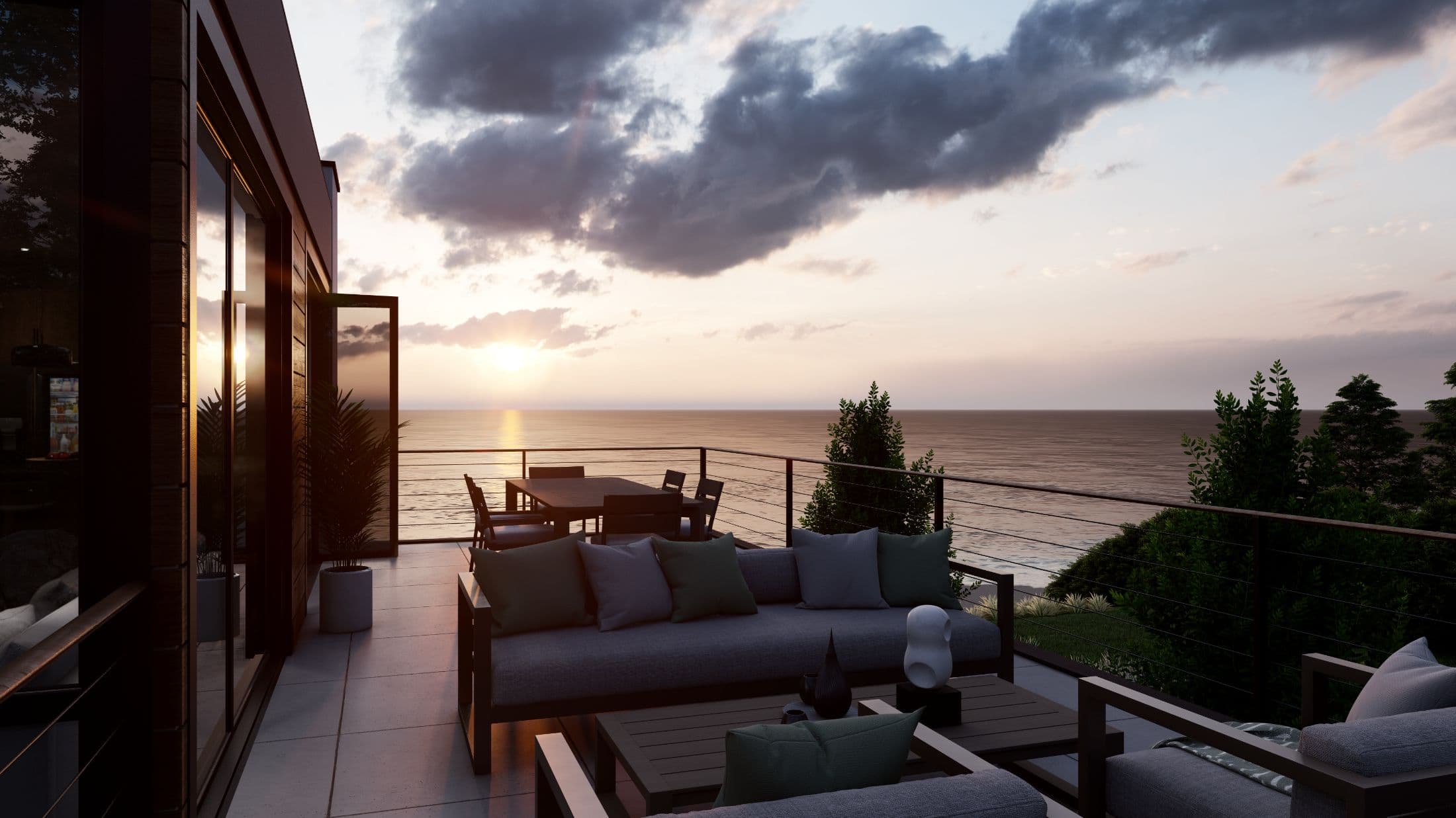 Model 2 exterior home features