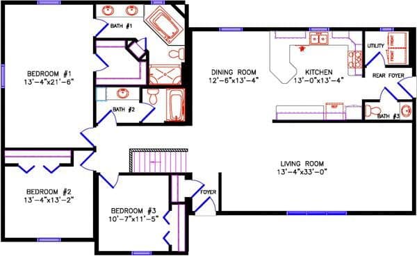 Westbrook 4215 floor plan home features