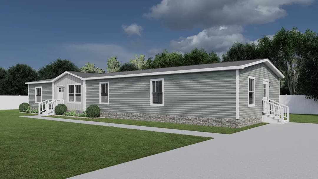 Superfly elevation and exterior home features