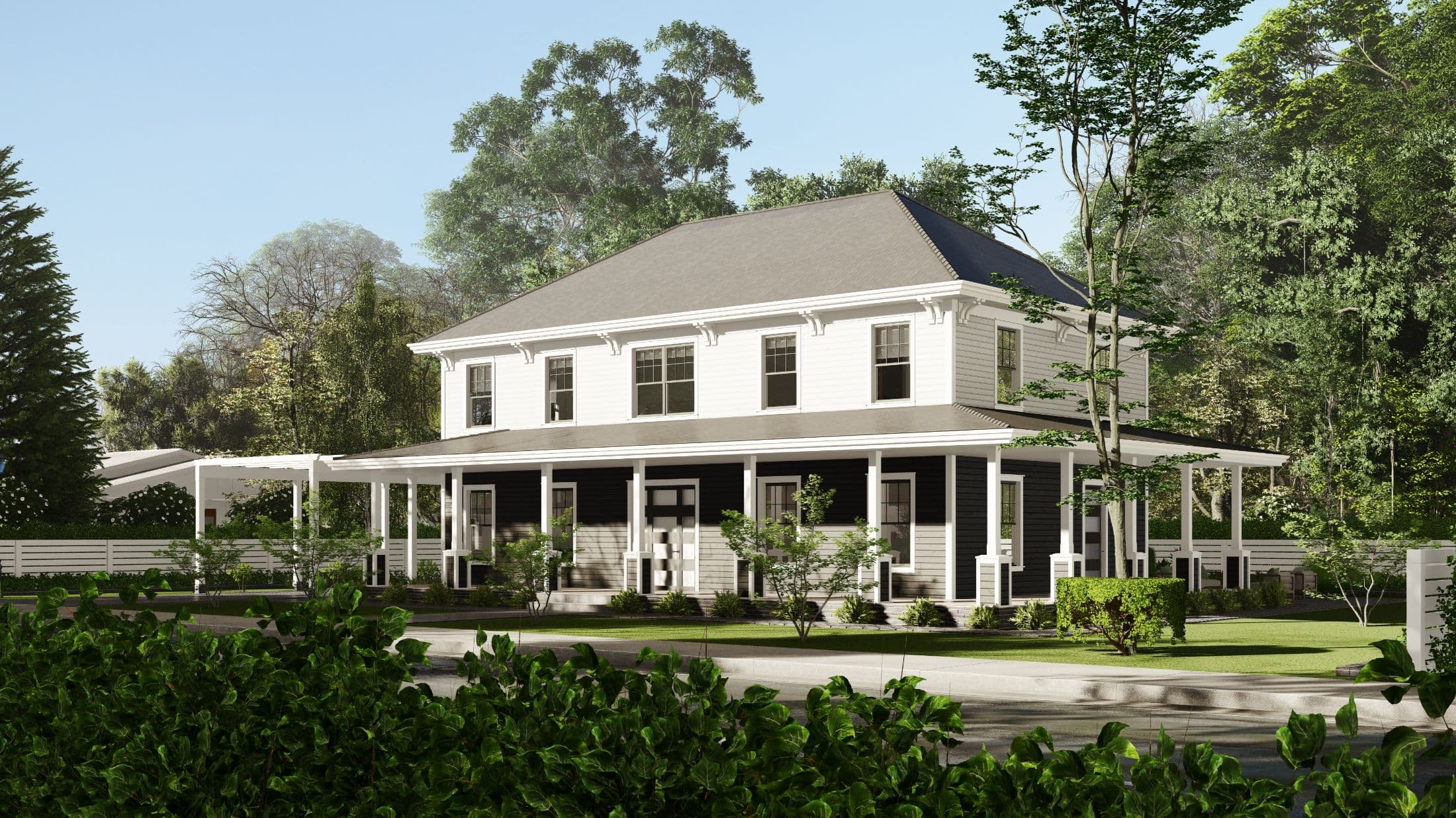 Model 21 exterior home features