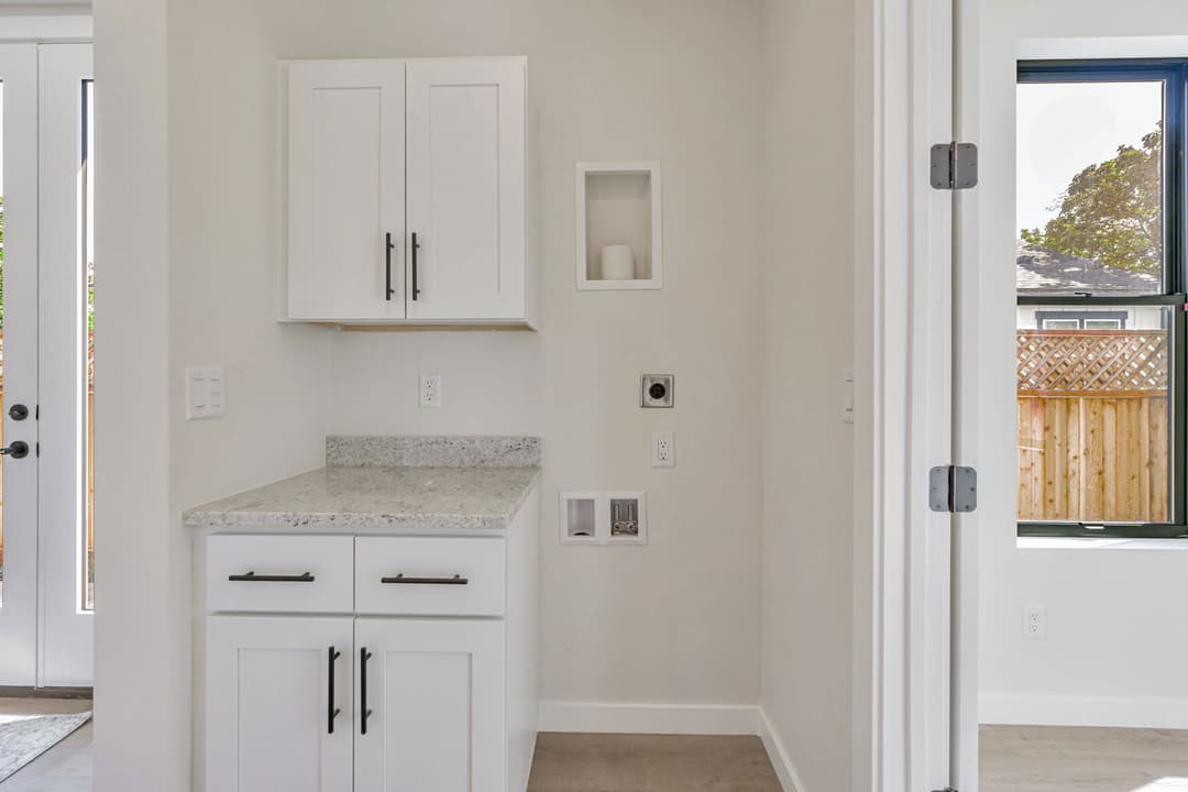 The communal interior home features