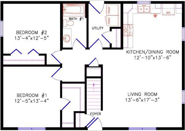 Cavalier 5090 floor plan home features
