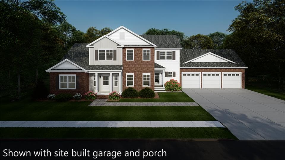 Monticello hero, elevation, and exterior home features