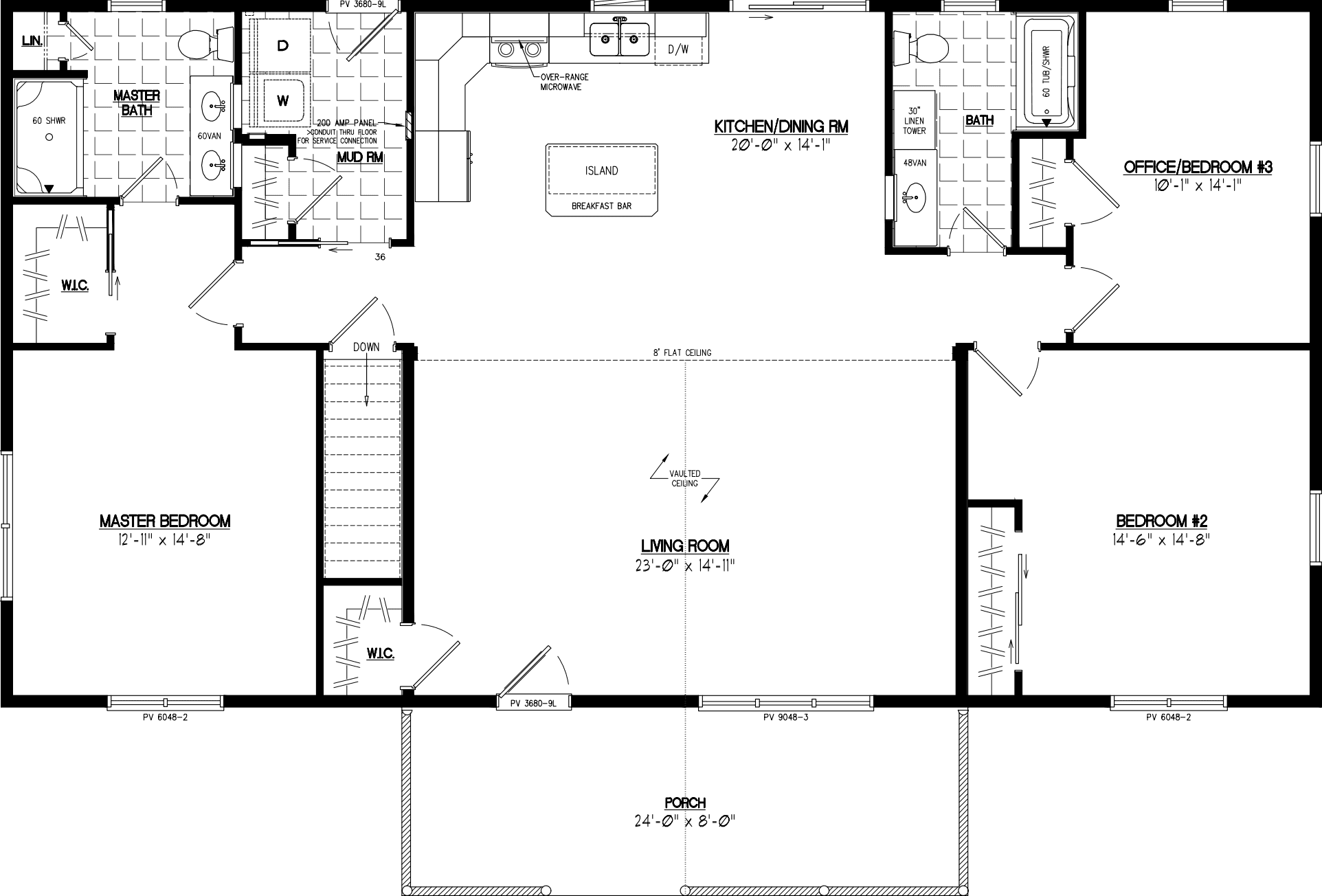 Alpine 3056 ii floor plan home features