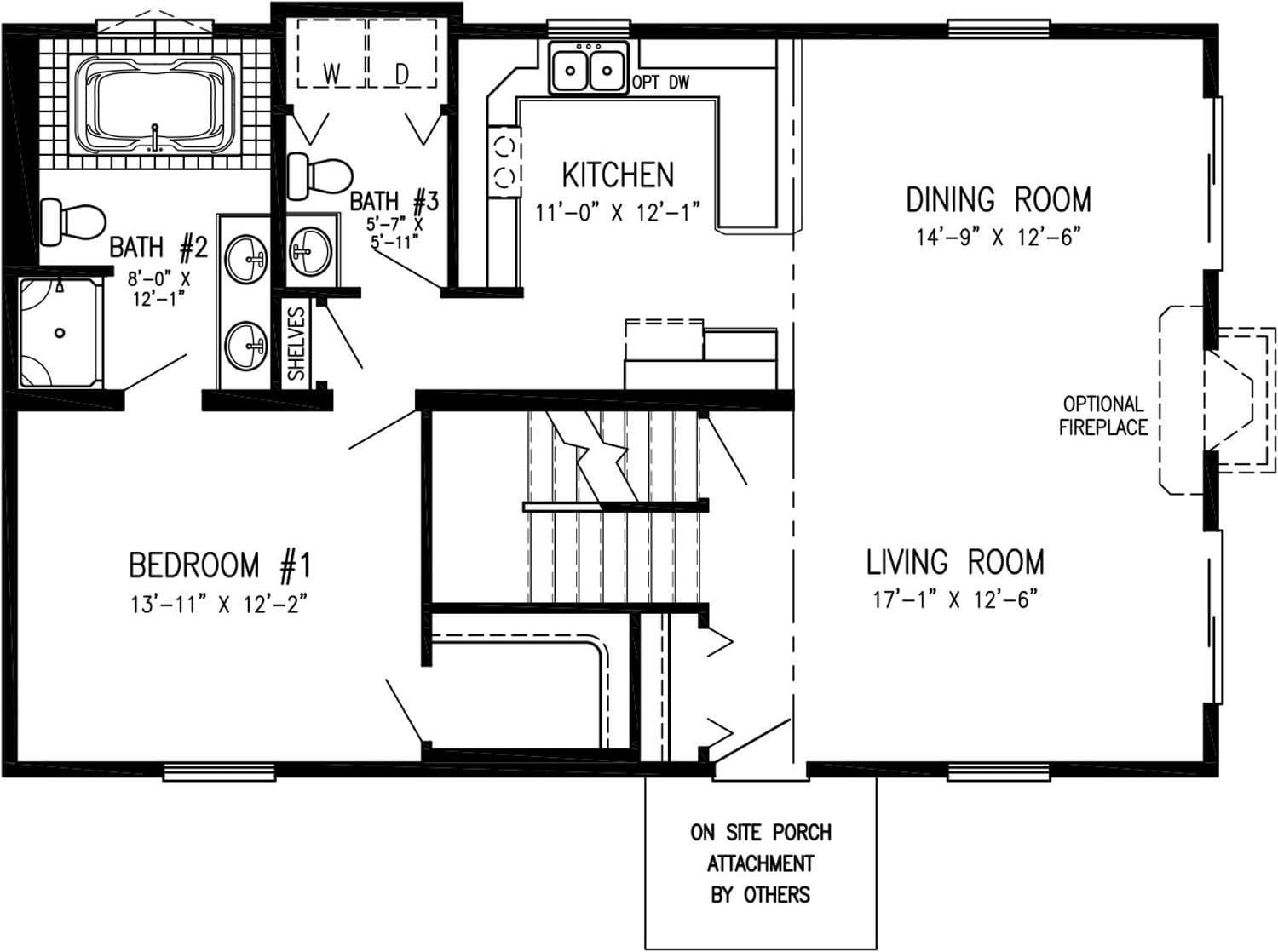 Lakeshire floor plan home features