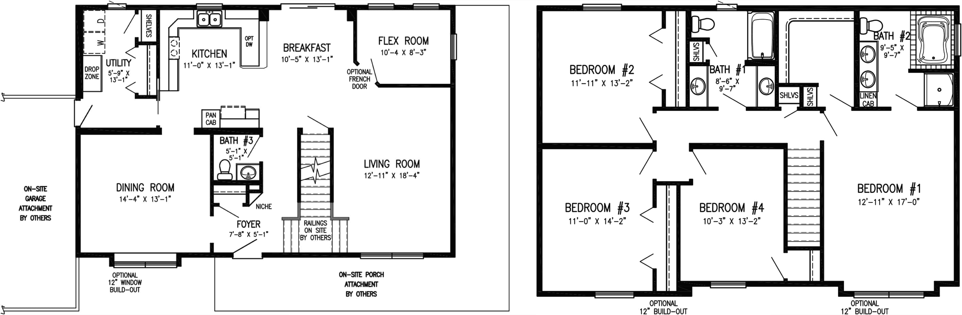 Westport floor plan home features
