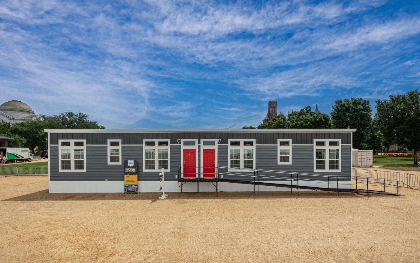 Blue ridge duplex elevation and exterior home features