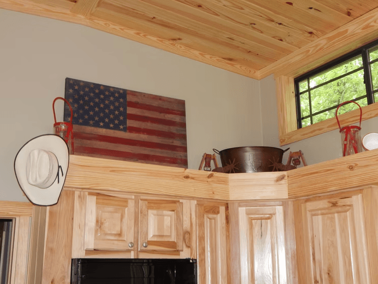 Hill country kitchen home features