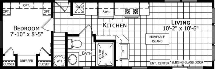 Park model a902le floor plan home features