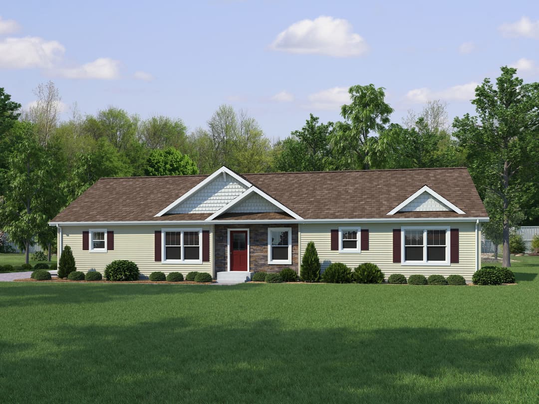 Ultra ranch 2p2403-x hero, elevation, and exterior home features