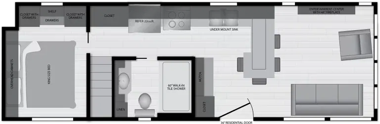 Eldorado 9051 floor plan home features