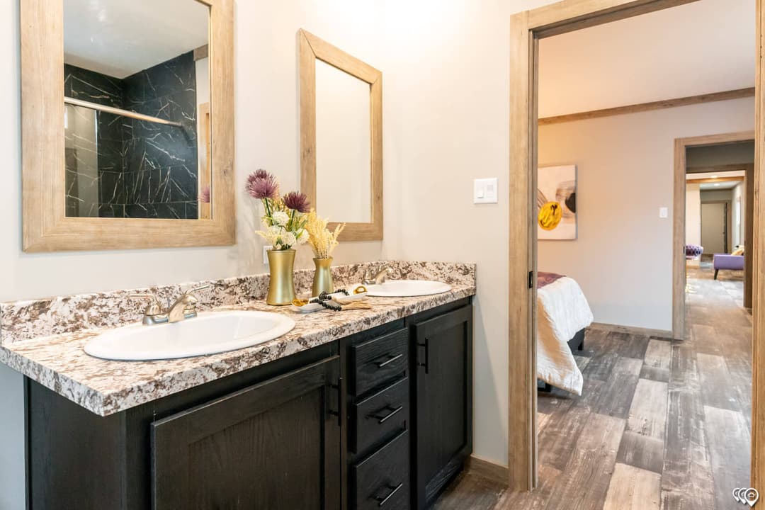 The canyon creek bathroom home features
