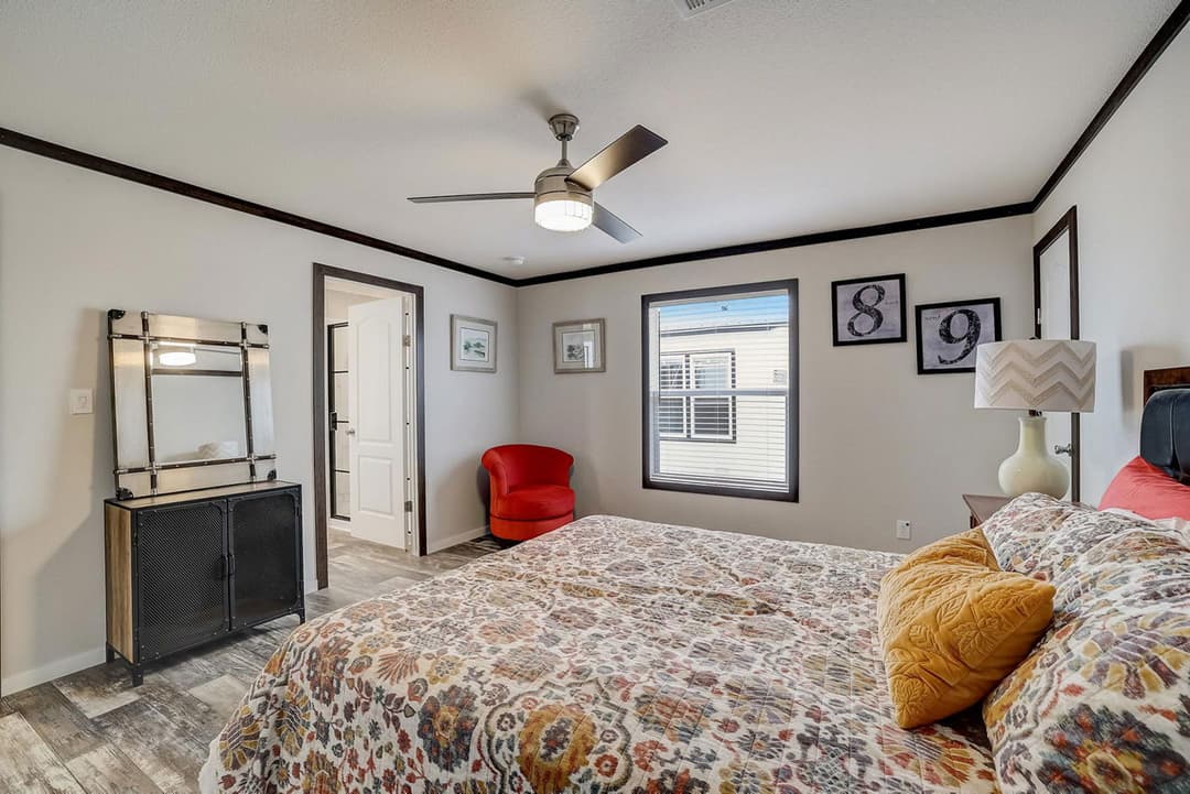 The saint bedroom home features