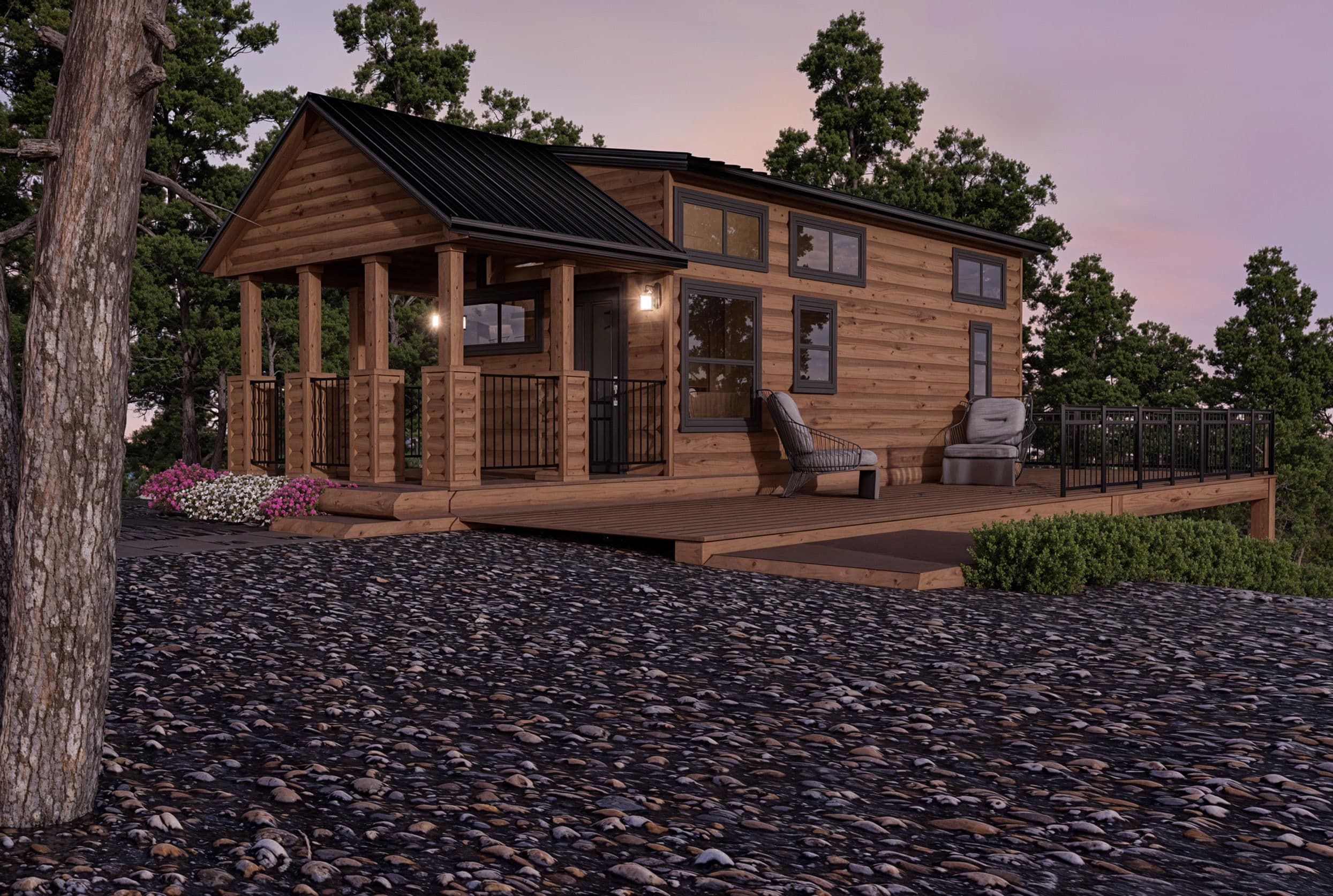 Finch exterior home features