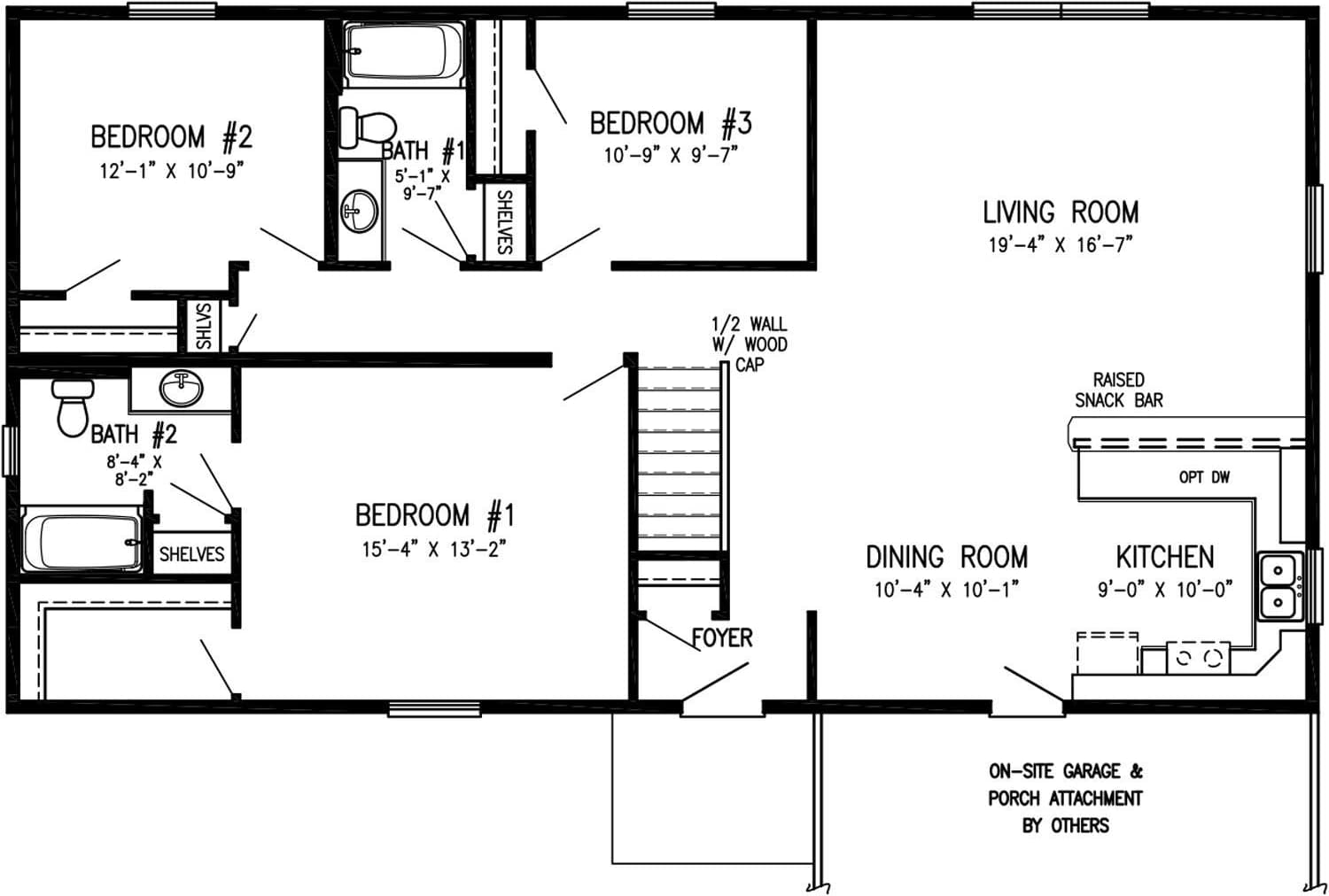 Rochester floor plan home features