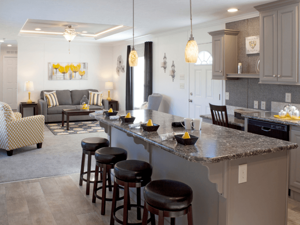 Sunwood single-section interior and hero home features