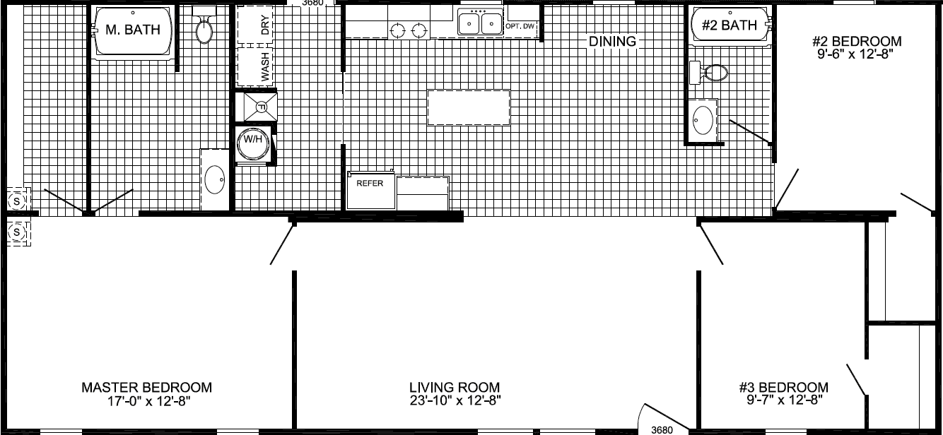 Sprinter floor plan home features