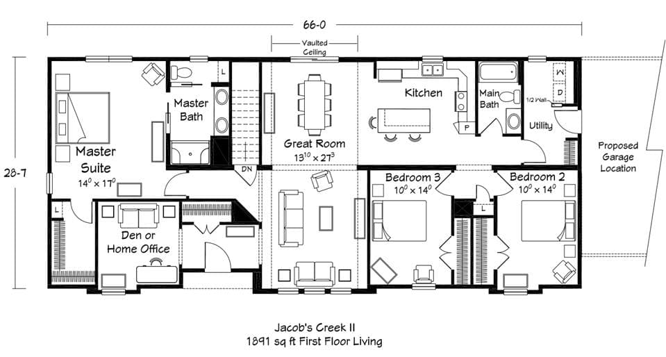 Jacob's creek ii floor plan home features