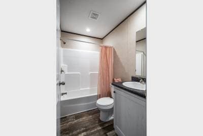 Ridge community bathroom home features