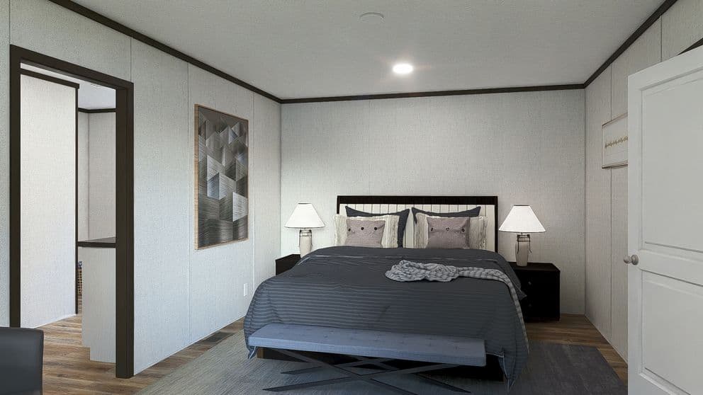 Grand bedroom home features