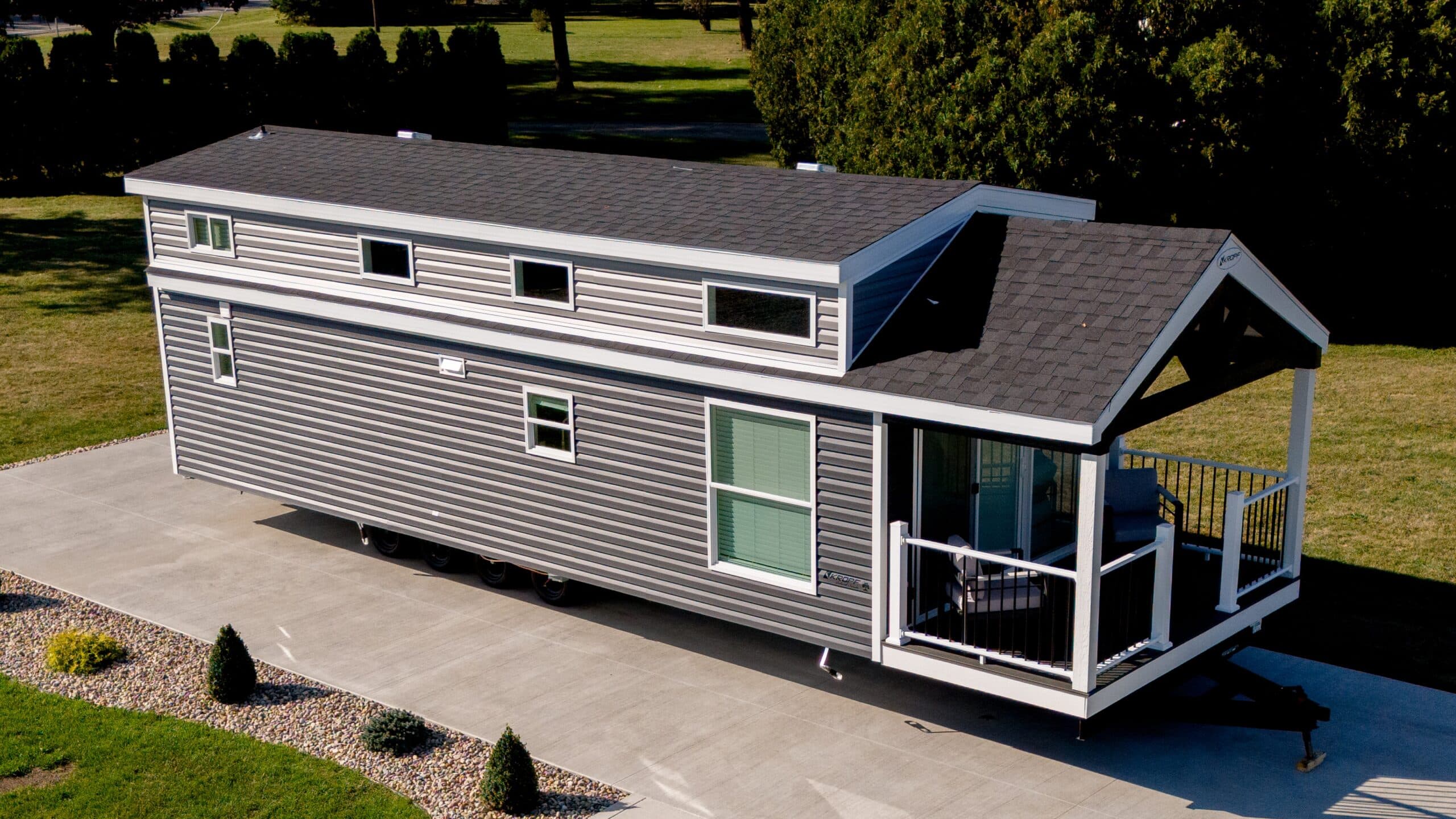 Island 6448p elevation and exterior home features