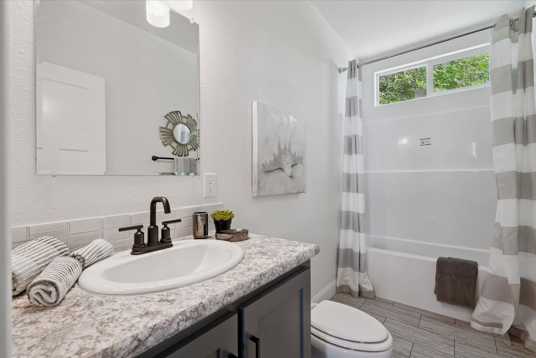 Magnolia  bathroom home features