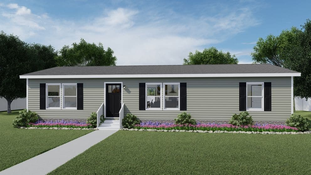 Glimpse elevation and exterior home features