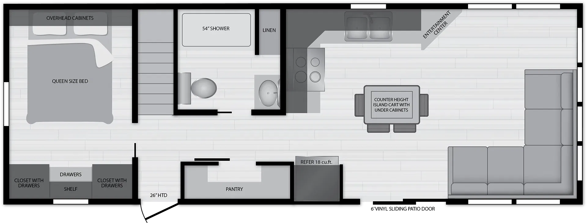 Island 6215 floor plan home features