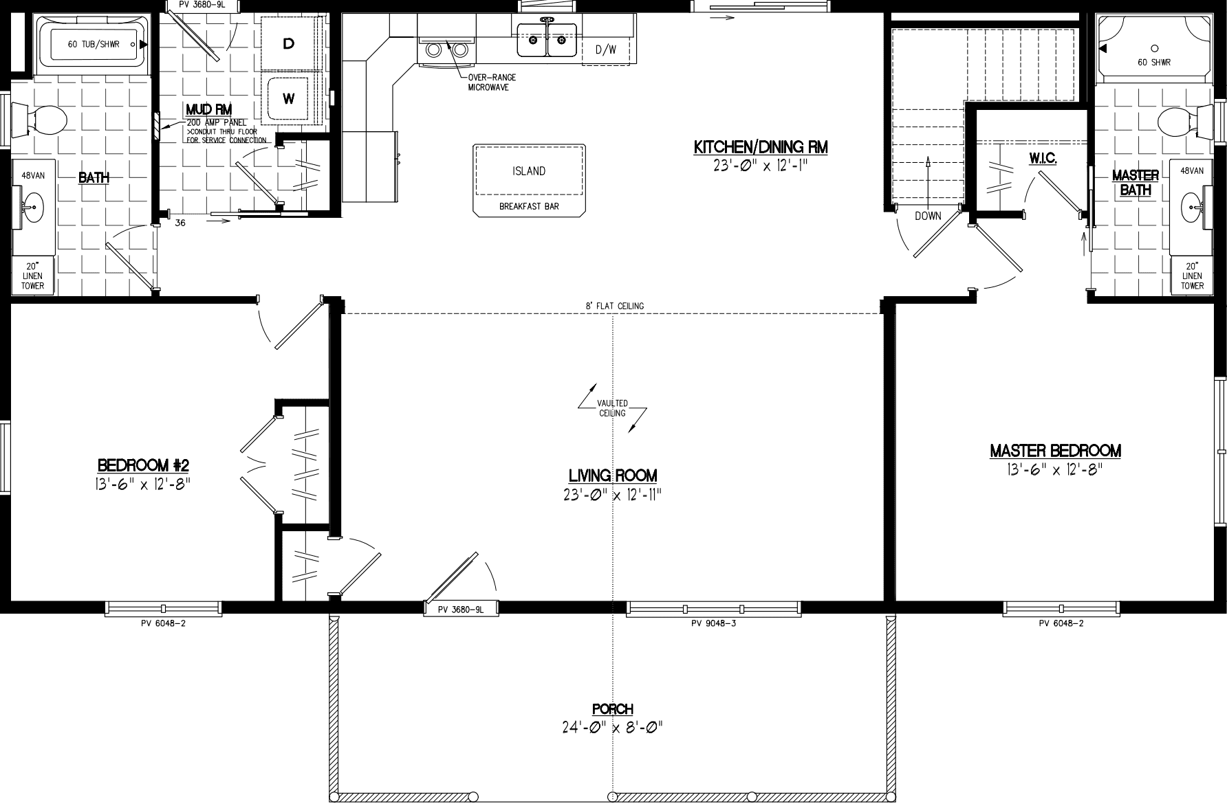 Alpine 2652 floor plan home features