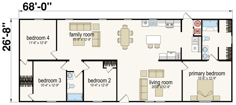 Grand floor plan home features