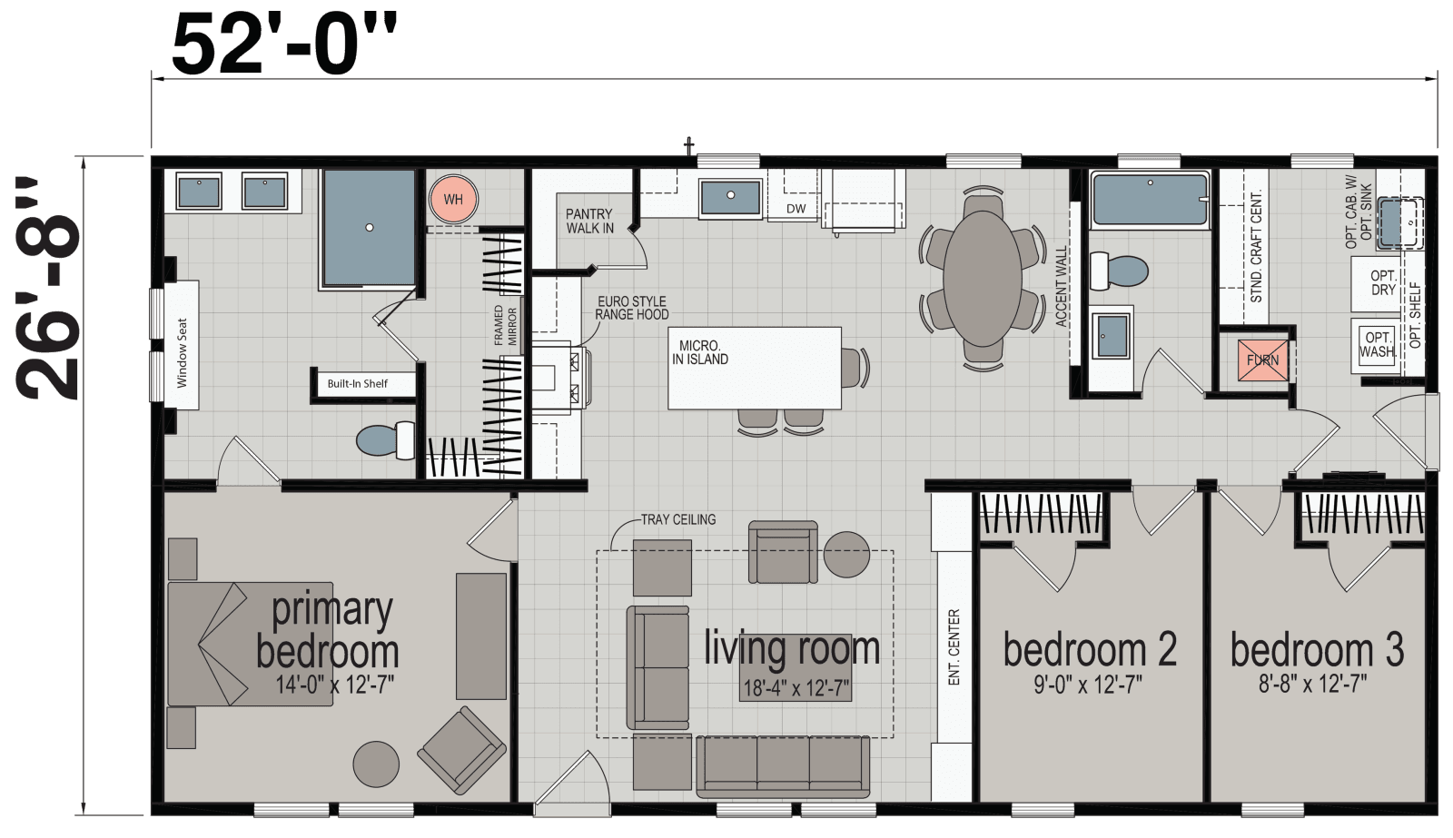 East point - elevate 52 floor plan home features