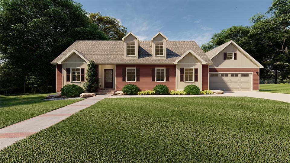 Legrand cape cod 2267 hero, elevation, and exterior home features