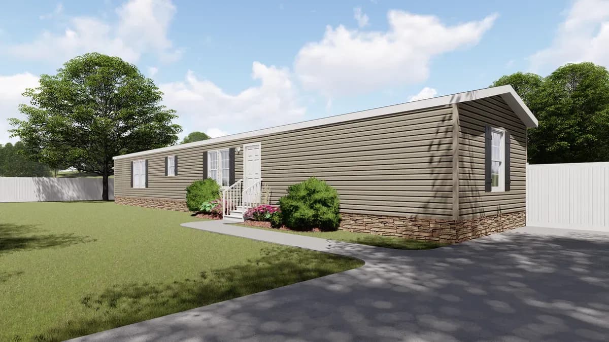 The shower house 2.0 elevation and exterior home features