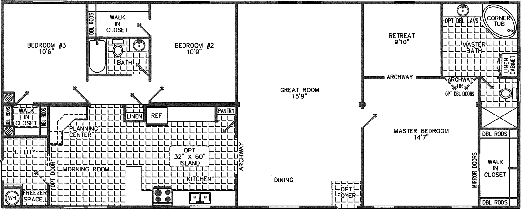 Jack 2866 floor plan home features