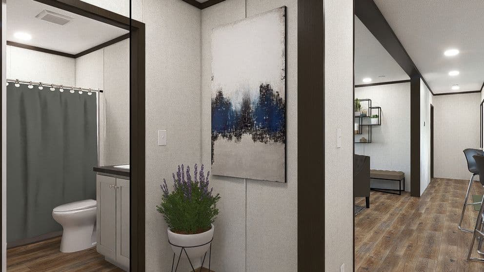 Glimpse interior home features