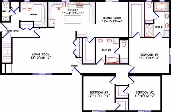 Spectrum 3615 hero, elevation, and exterior home features