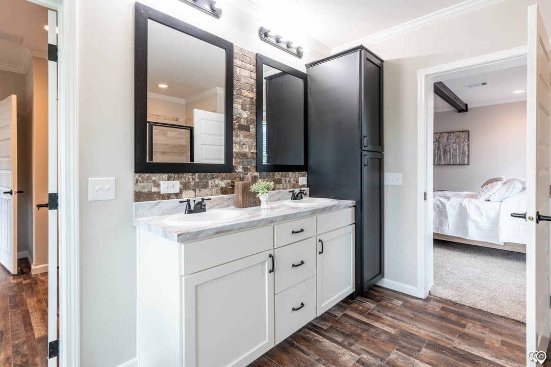 The woodside bathroom home features