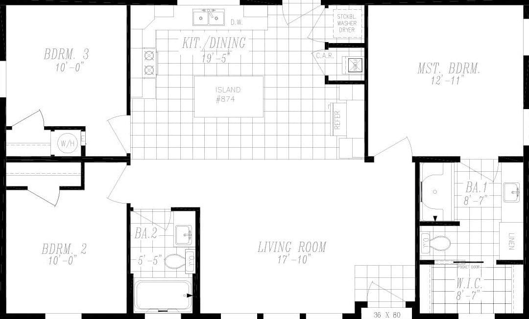 Marlette special 2844 floor plan home features