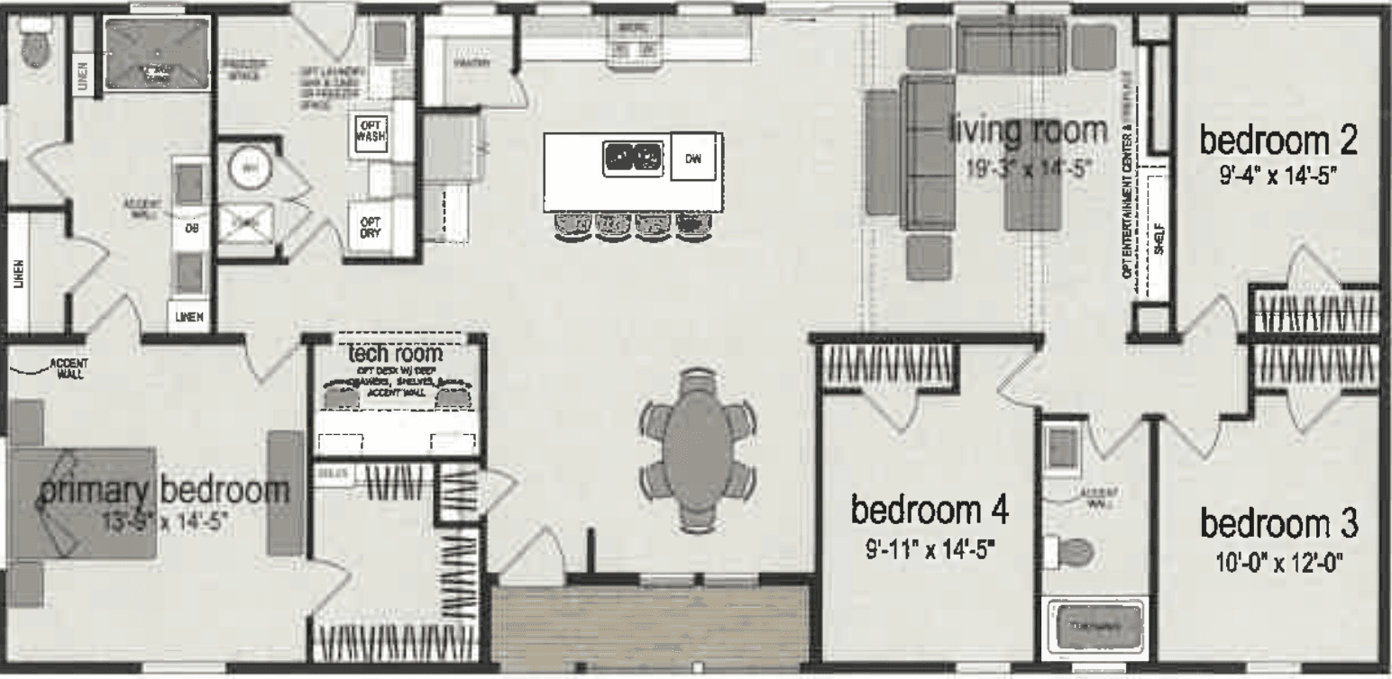 Vista villa hud floor plan home features