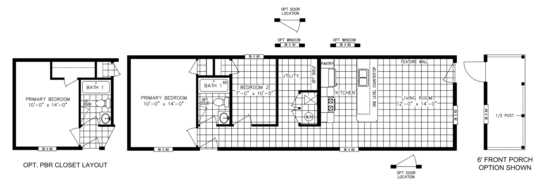 Peridot 52 floor plan home features