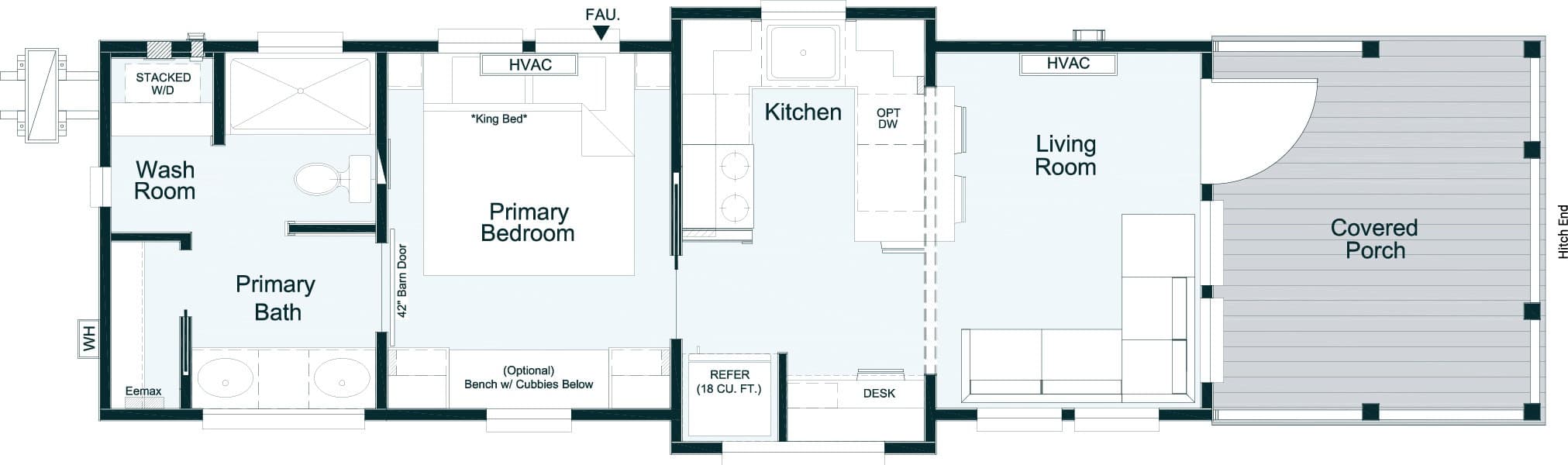 Cheaha floor plan home features