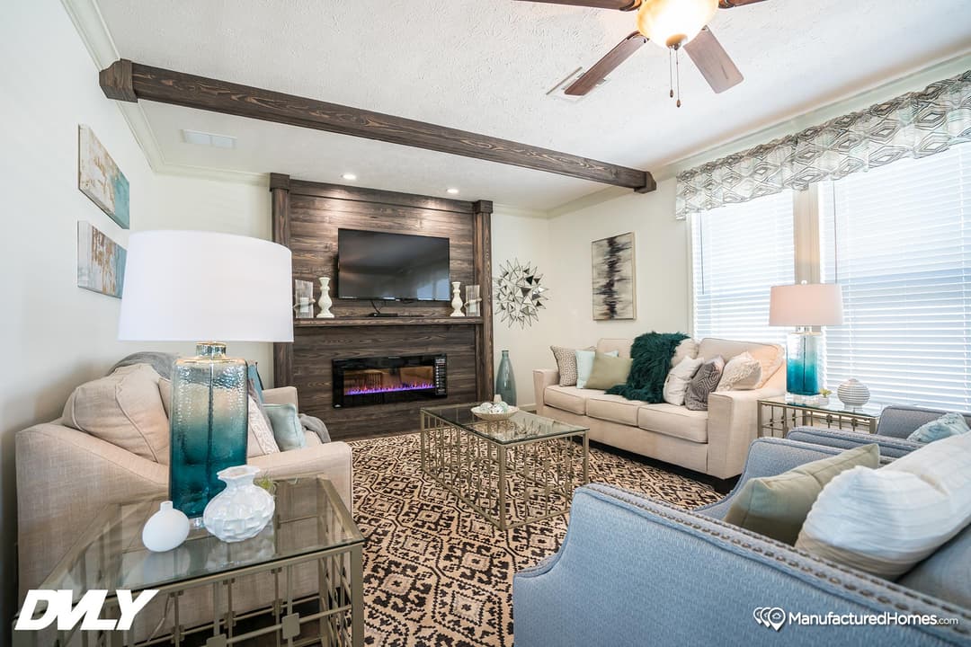 The millwood interior home features