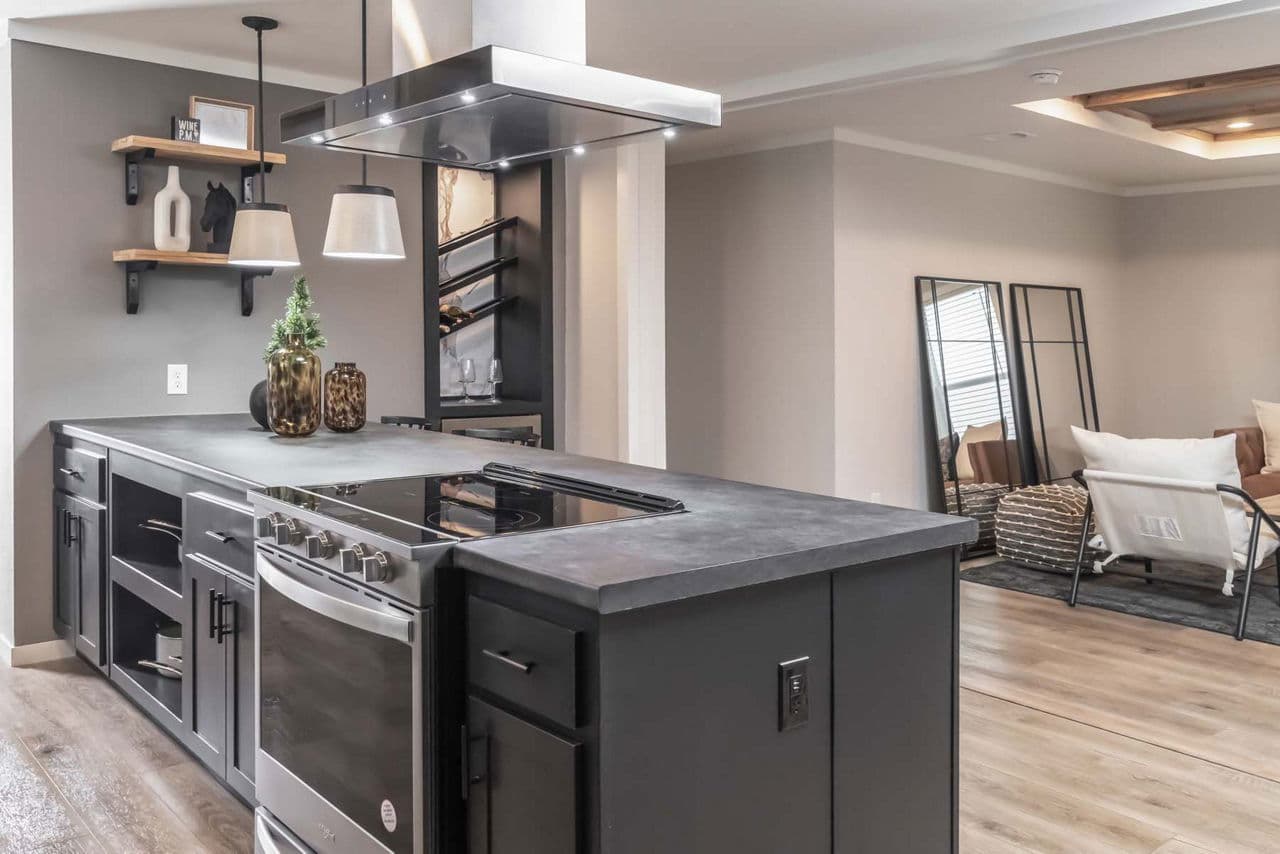 Bourbon kitchen home features