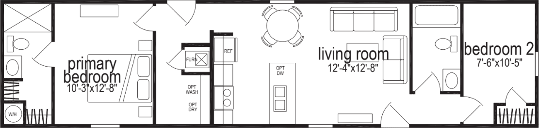 Peak 6800 floor plan home features