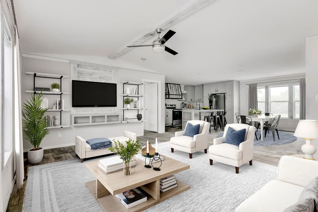 The cajun interior home features